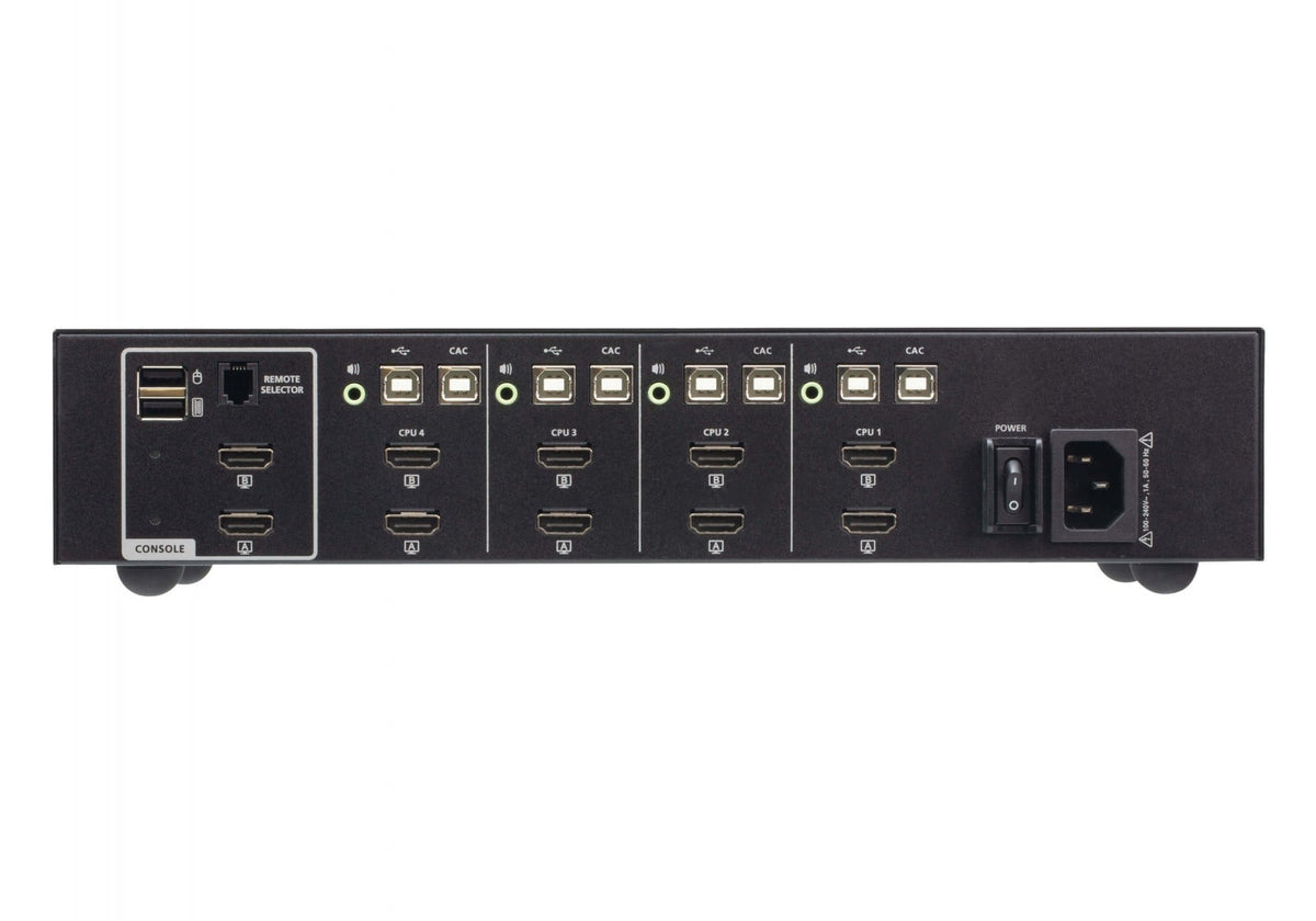 ATEN CS1144H4C commutateur écran, clavier et souris Noir