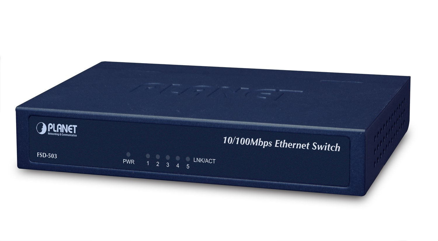 PLANET FSD-503 commutateur réseau Fast Ethernet (10/100) Bleu