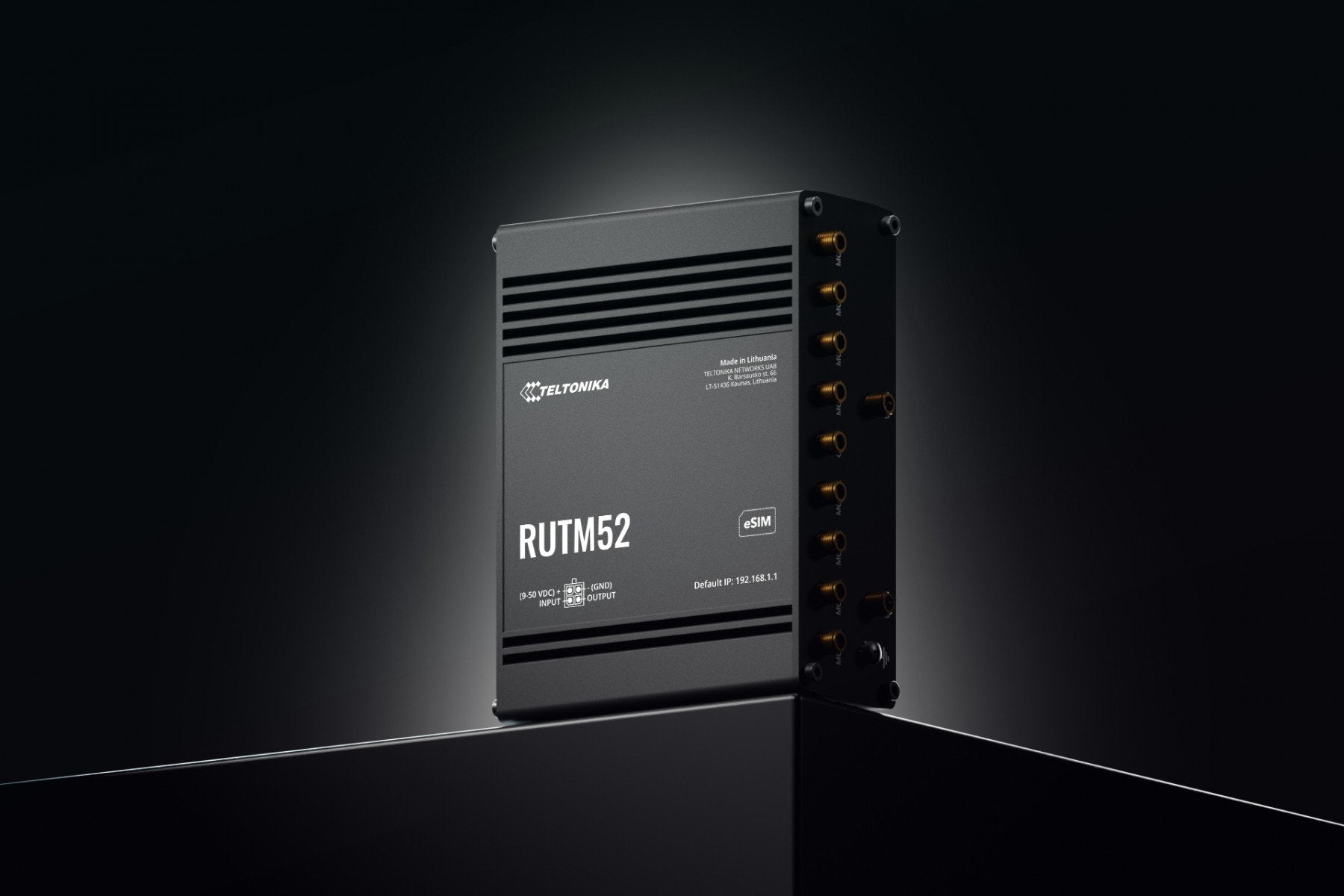 TELTONIKA NETWORKS RUTM52 DUAL SIM and eSIM 5G router