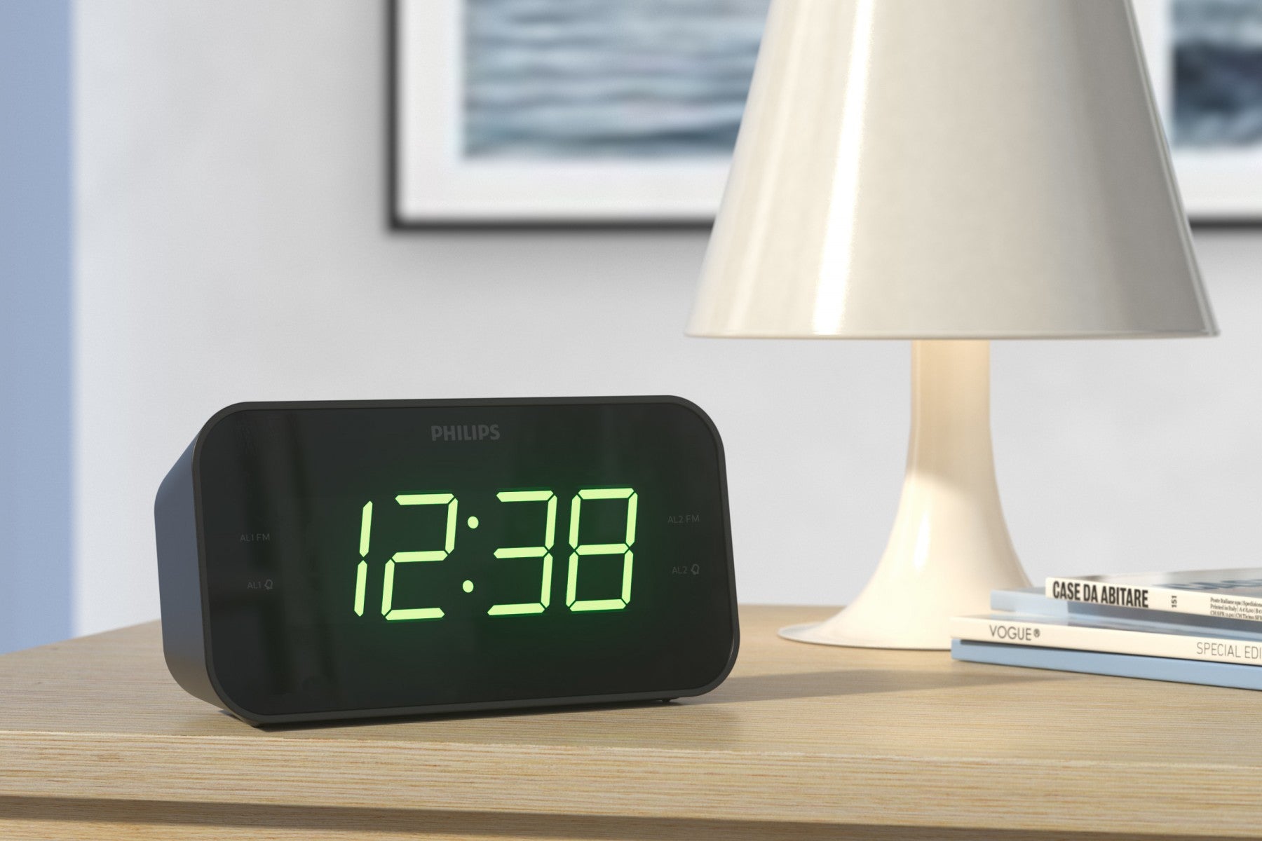 Philips TAR3306/12 UKW-Radiowecker 2 Weckzeiten