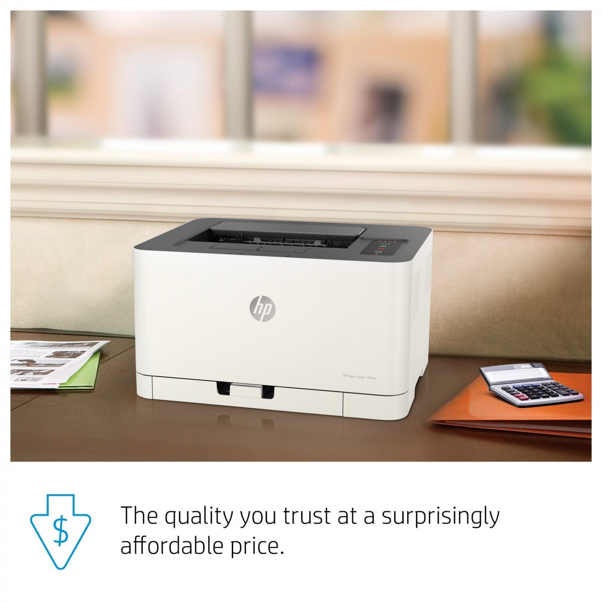 HP Color Laser 150nw Printer colour laser A4 600x600dpi 4ppm colour 18ppm capacity 150 sheets USB 2.0 LAN Wi-Fi