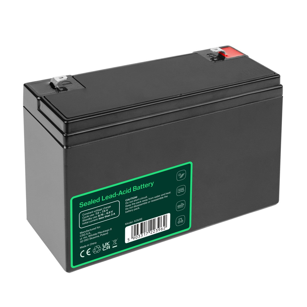 Green Cell AGM16 Batterie de l'onduleur Sealed Lead Acid (VRLA) 6 V 10 Ah