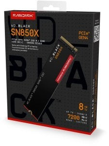 WD Black SN850X PCIe Gen 4 Gaming SSD 8To