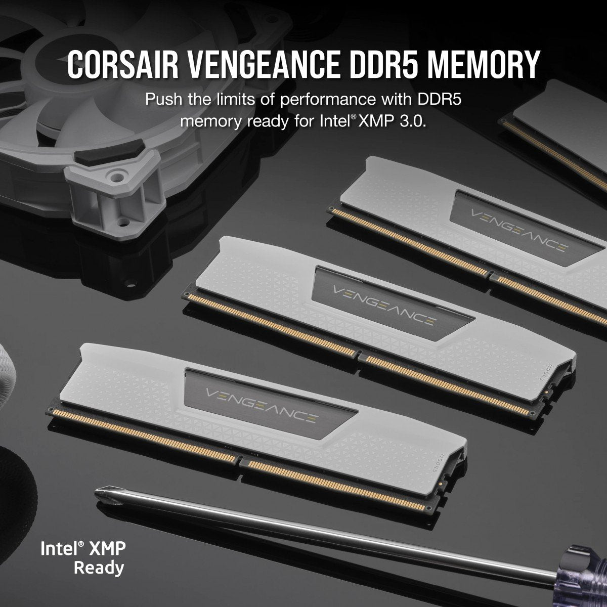 Module de mémoire Corsair Vengeance CMK32GX5M2B6000Z30W 32 Go 2 x 16 Go DDR5