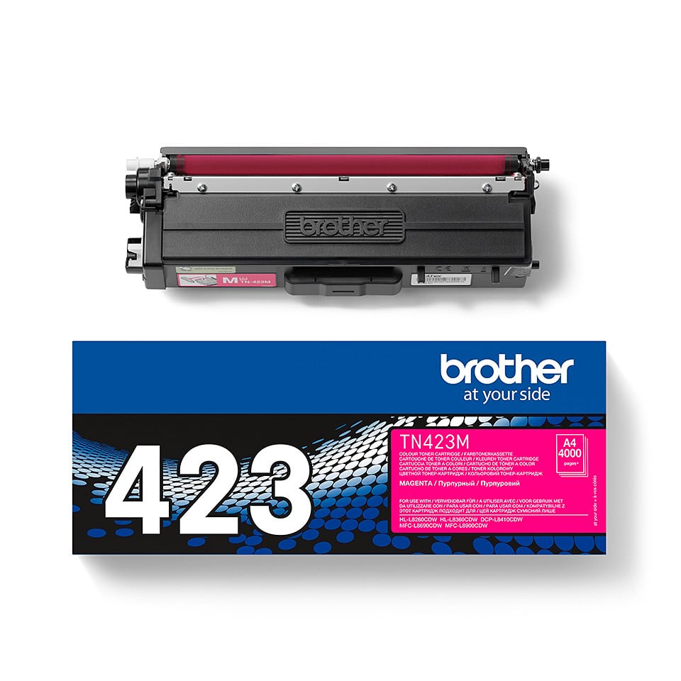 BROTHER TN423M Toner Cartouche Magenta Grande Capacité 4.000 pages pour Brother HL-L8260CDW, L8360CDW