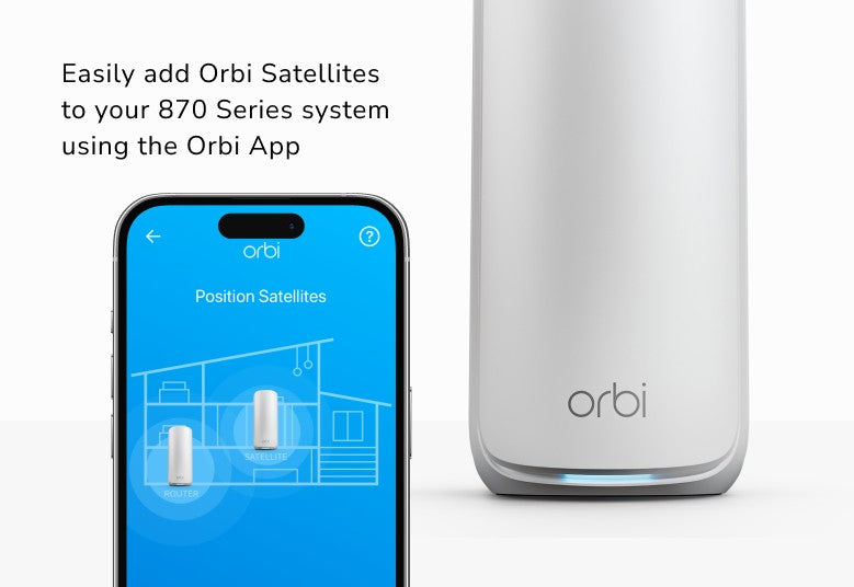 NETGEAR Orbi 8 TB Wi-Fi 7 Satellit RBE870