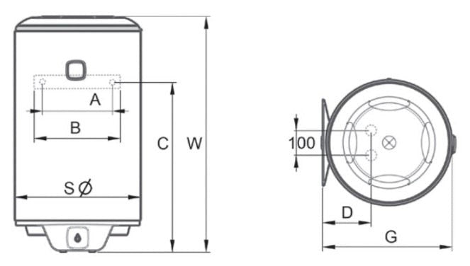 ATLANTIC 851395 Chauffe-eau OPRO+ V 80l Électrique