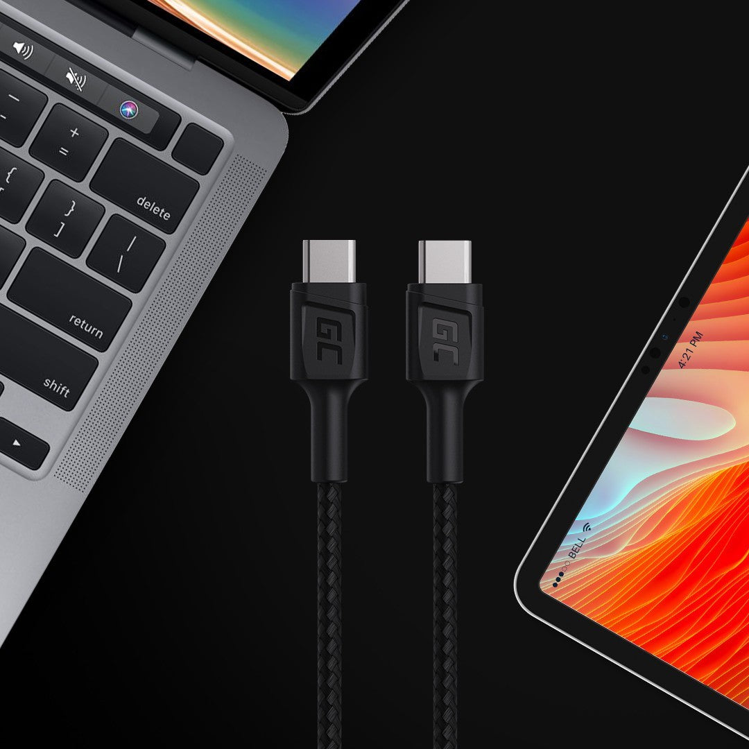 Green Cell KABGC29 câble USB 2 m USB 2.0 USB C Noir