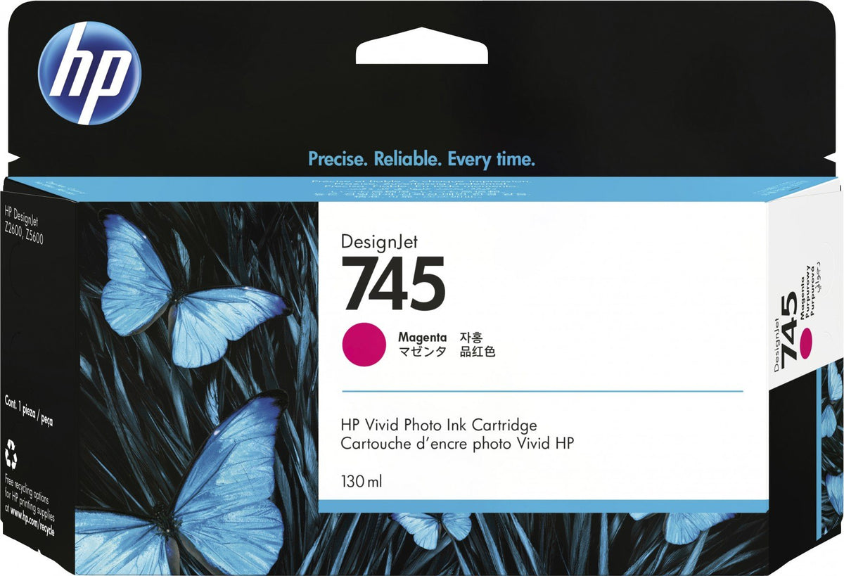 HP 745 original Ink cartridge F9J95A Magenta 130 ml