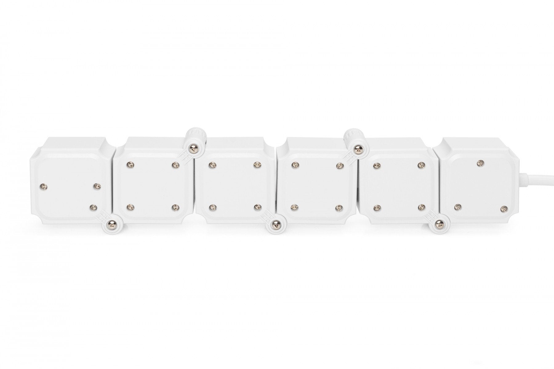 Digitus DA-70620 multiprise 1,6 m 4 sortie(s) CA Intérieure Noir, Blanc