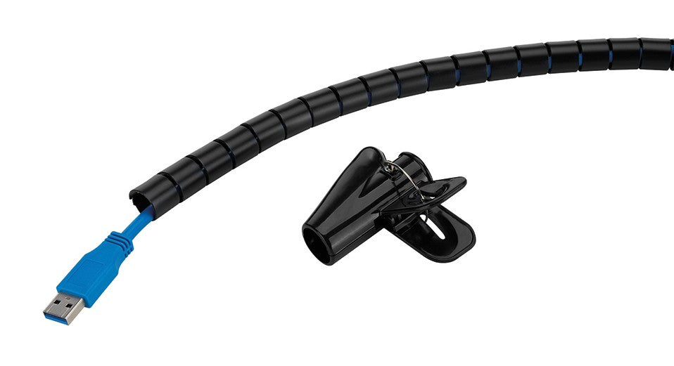 NEOMOUNTS Spiral Cable Wrap 15mm multiple cables black