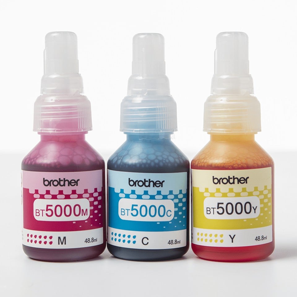 Brother BT5000CLVAL cartouche d'encre 3 piece(s) Compatible Cyan, Magenta, Jaune