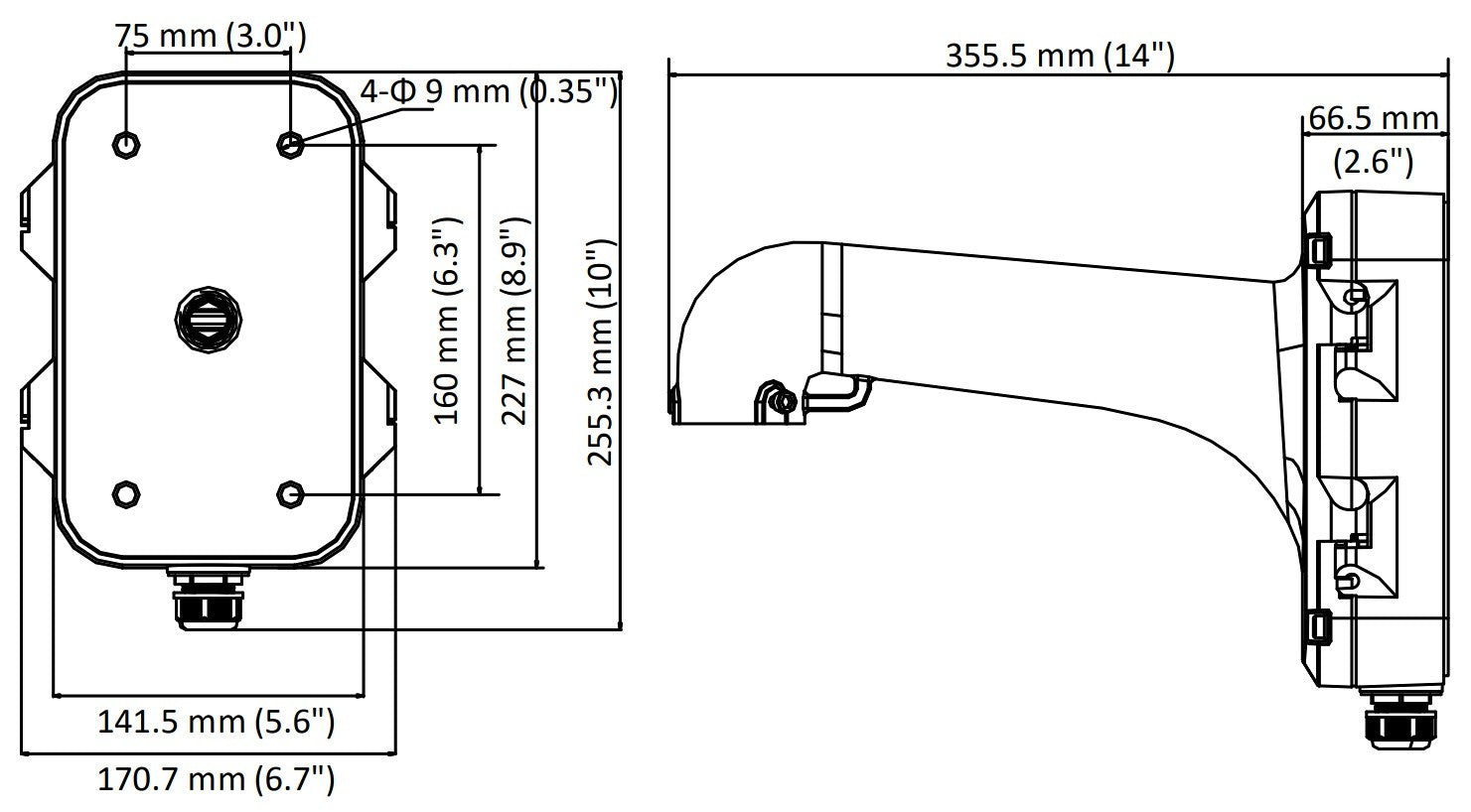 Hikvision DS-1604ZJ Support mural