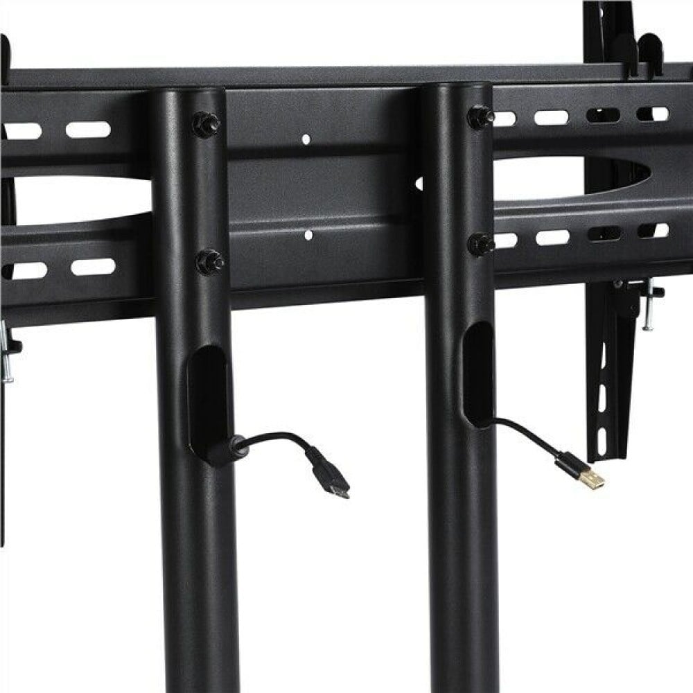 "Techly ICA-TR16T Support TV mobile 37-70"" jusqu'a 50kg réglable 2 étageres"