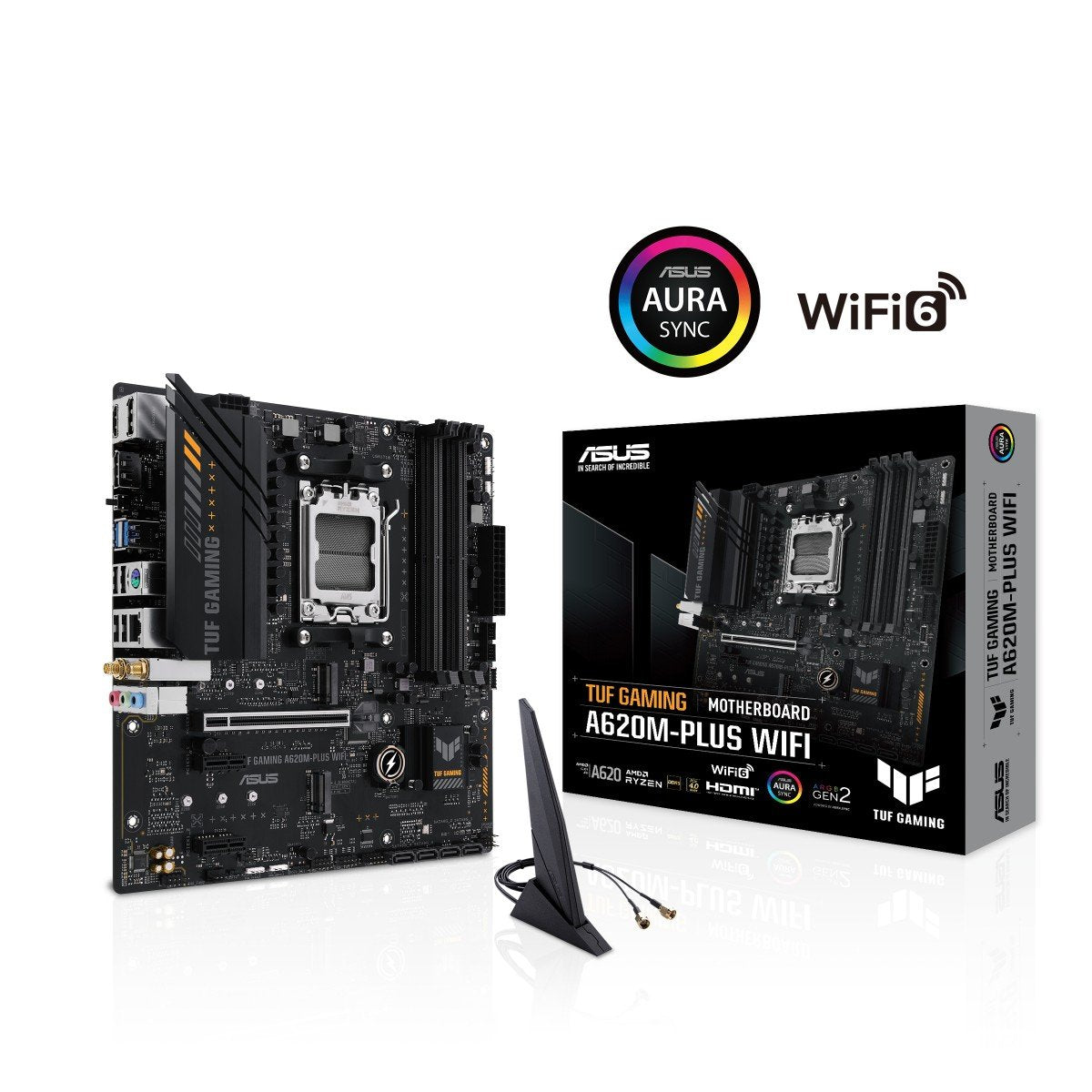 ASUS TUF GAMING A620M-PLUS WIFI AMD A620 Emplacement AM5 micro ATX