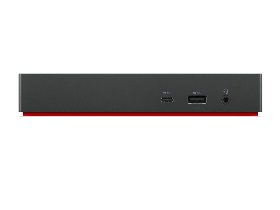 LENOVO ThinkPad Universal USB-C Dock - Station d accueil - USB-C - HDMI 2 x DP - GigE - 90 Watt - ThinkRed