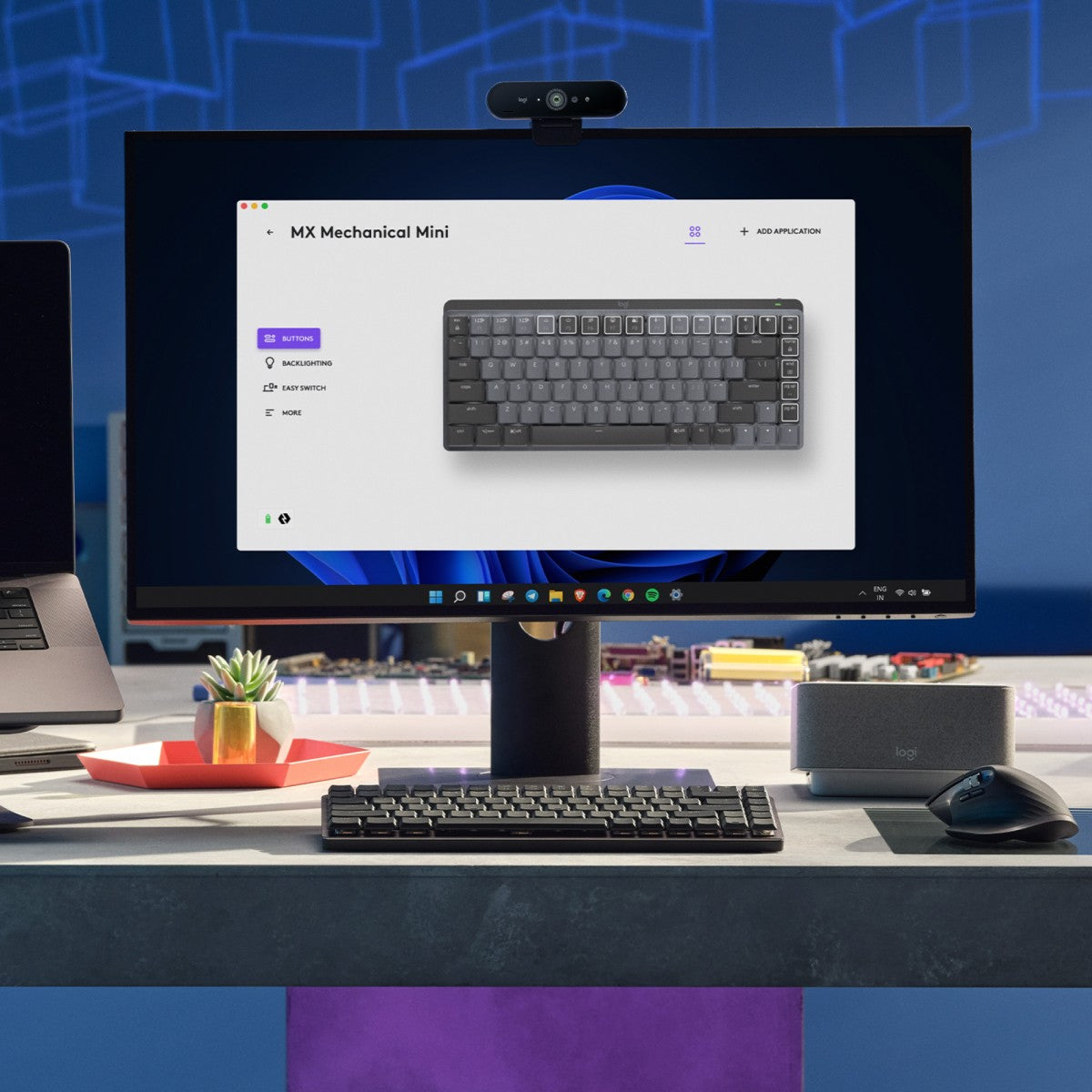 Logitech 920-010782 clavier Bureau RF sans fil + Bluetooth QWERTY US International Graphite