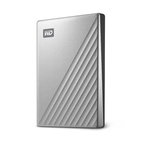 WD My Passport Ultra 2To Silver USB-C/USB3.0 HDD 2.5p Metal finish RTL portable extern