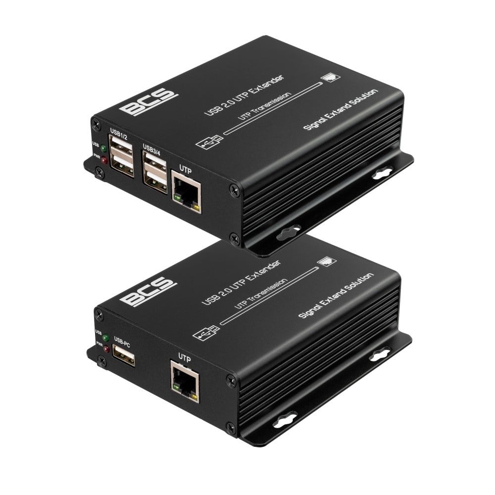 BCS BCS-UTP-4USB-SET(2) Extenseur USB sur câble UTP jusqu'a 100m, prend en charge 4 appareils
