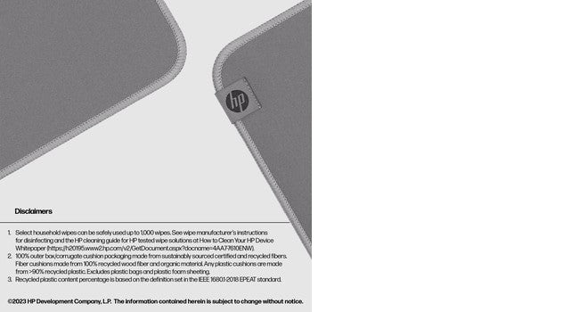 HP 105 Sanitizable Mouse Pad