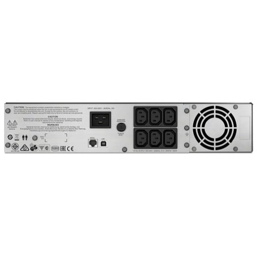 APC Smart-UPS C 2000VA 2U UPS rack-mountable AC 230V 1300Watt 2000VA USB output connectors 6 2U Black