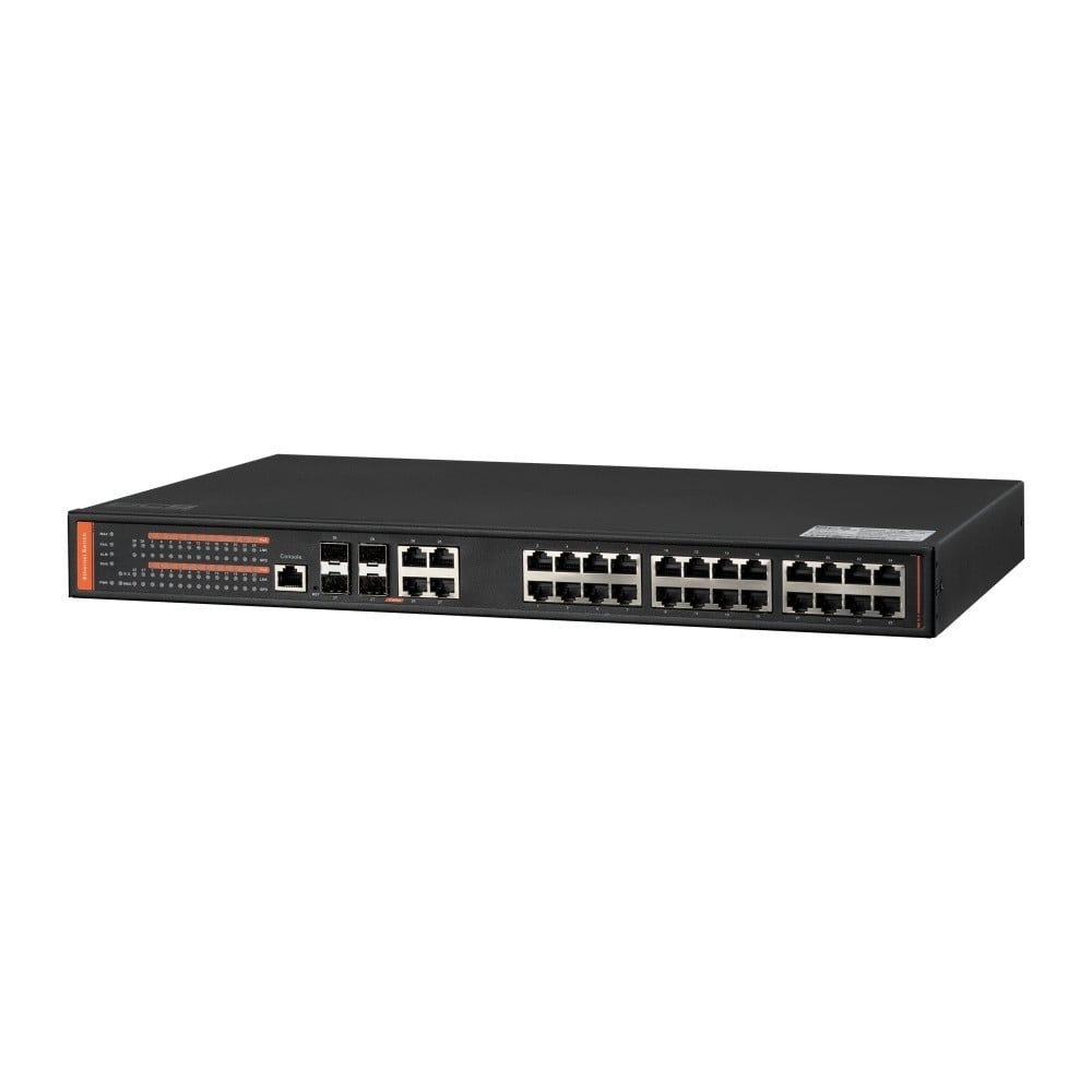 BCS BCS-SP24G04G-4SFP-M Commutateur PoE géré 24 ports 1Gbps avec puissance de 400W
