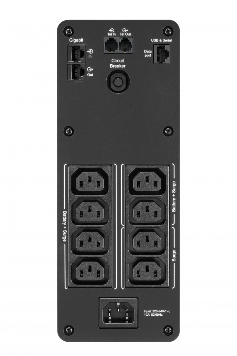 APC Back-UPS Pro BR1600SI UPS AC 220-240V 960Watt 1600VA 260 Wh USB output connectors 8 Black