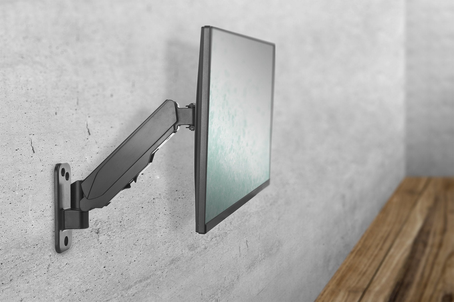 "Digitus DA-90396 support d'écran plat pour bureau 81,3 cm (32"") Mur Noir"