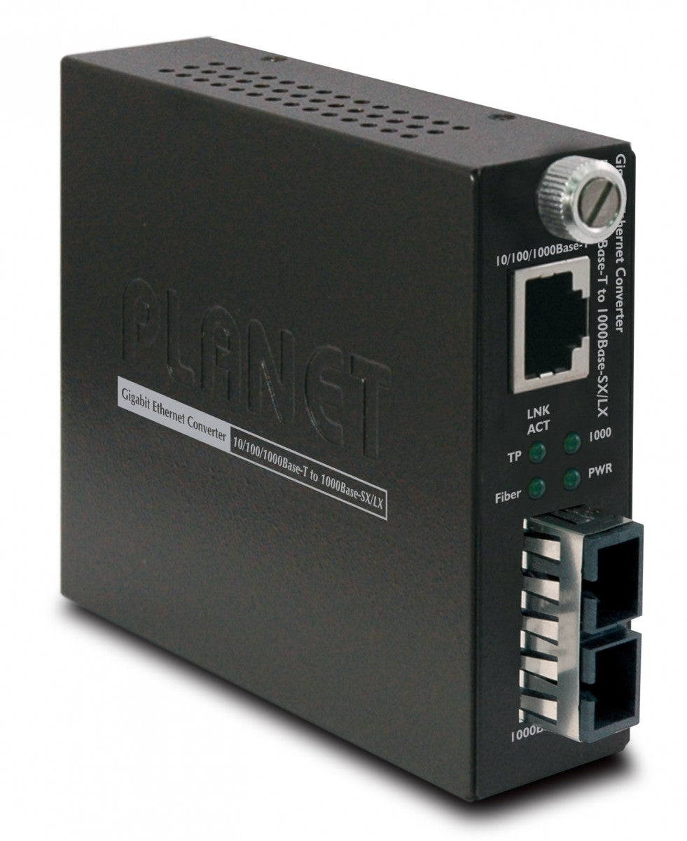 PLANET GST-802S convertisseur de support réseau 2000 Mbit/s 1310 nm Monomode Noir