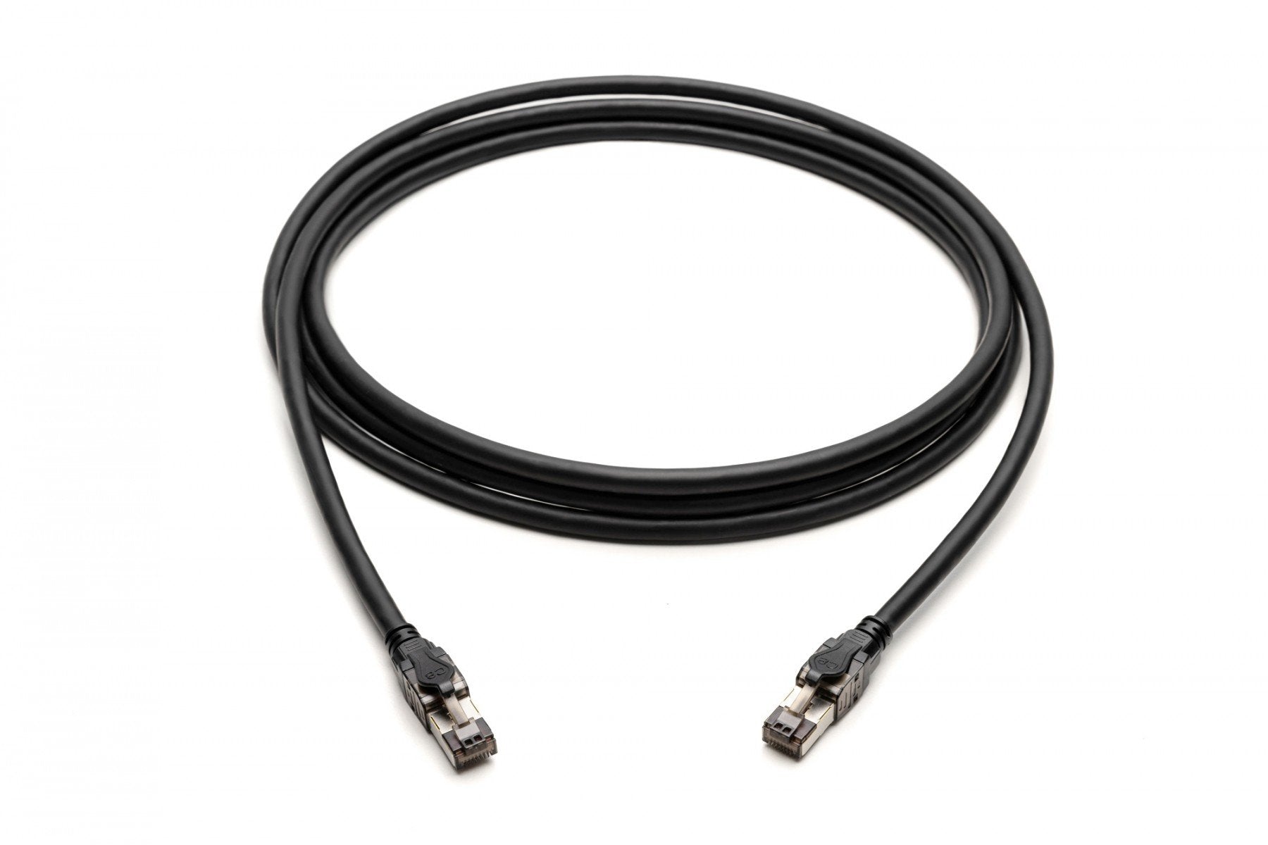 Câble de raccordement RJ45-RJ45, Cat. 8.1, S/FTP, AWG 24/7, LSOH, 2 m, noir