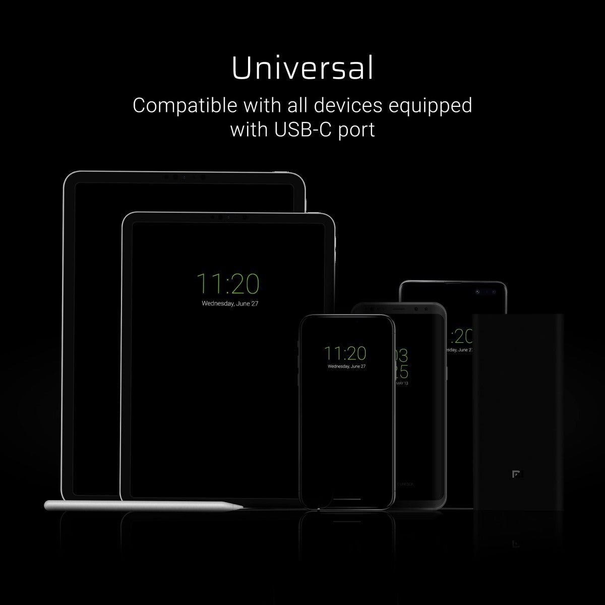 Green Cell KABGC03 câble USB 0,25 m USB A USB C Noir
