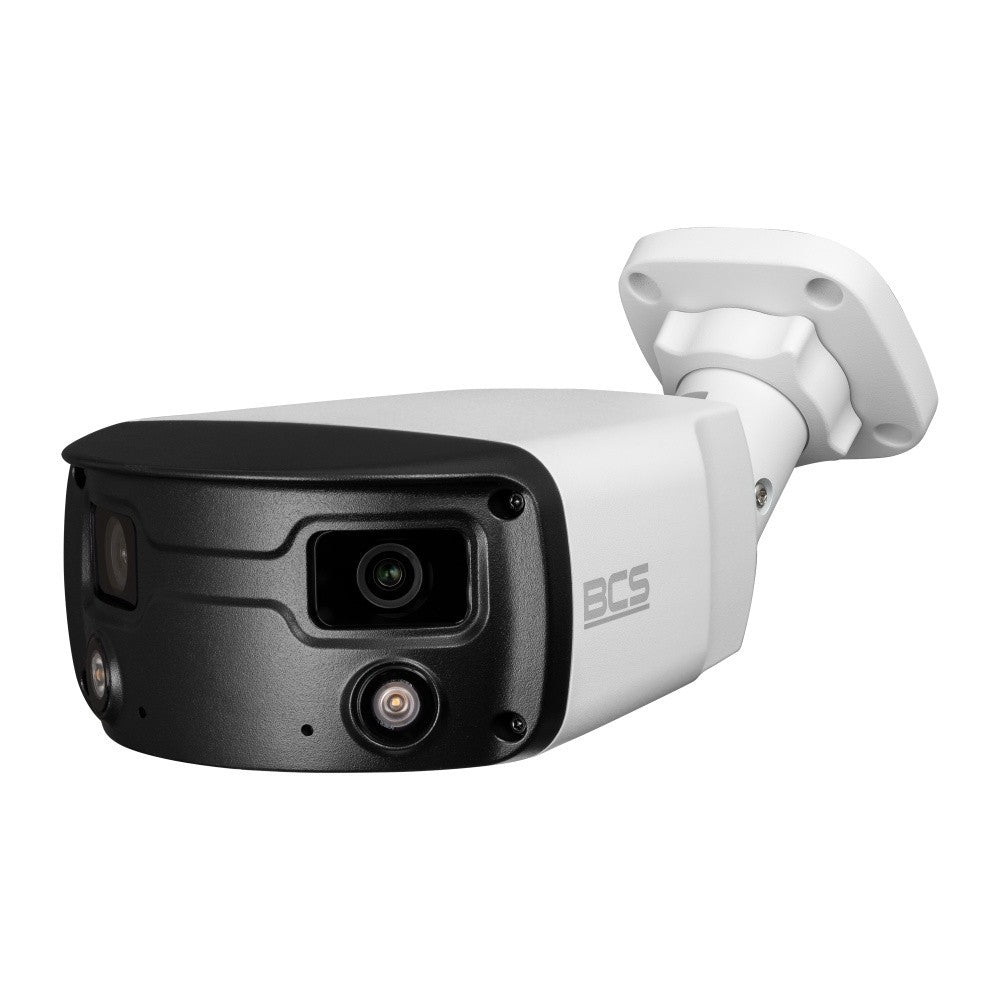 BCS BCS-P-PTIP2X4FCL3-Ai2 Caméra IP panoramique 8MP avec technologie NightColor, boîtier IP67