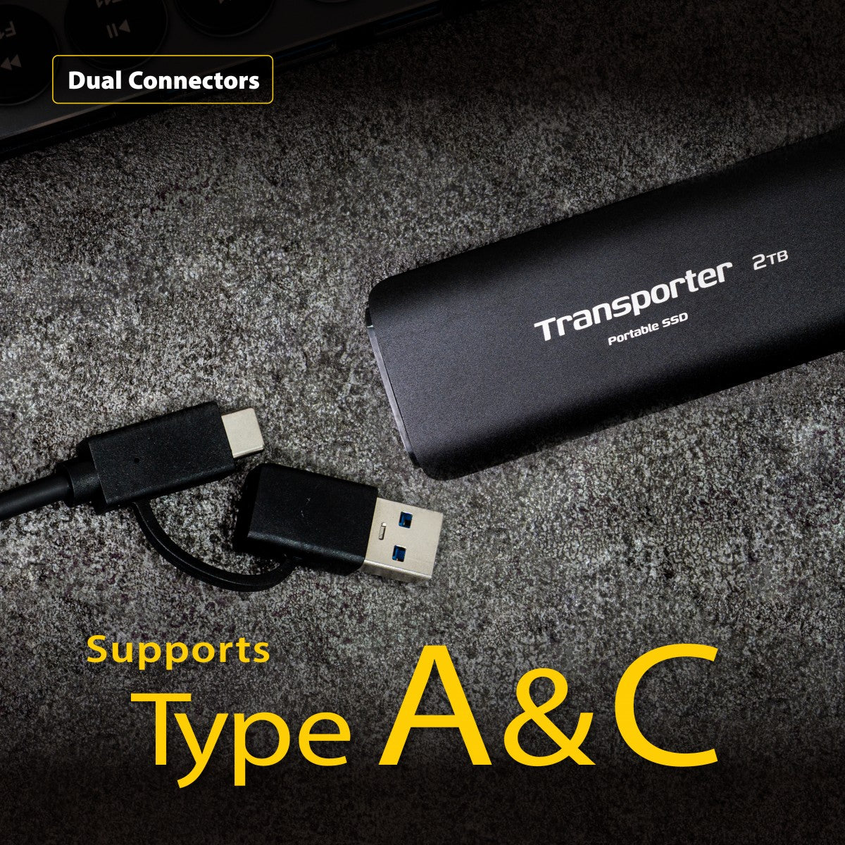 Patriot Memory Patriot Transporter 4 To USB Type-C 3.2 Gen 2 (3.1 Gen 2) Noir
