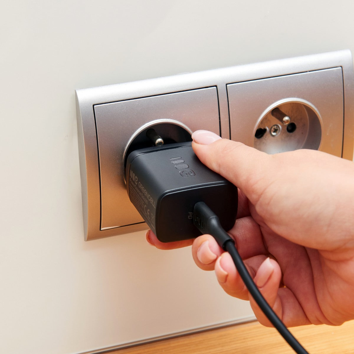 Green Cell CHARB-GC-30C-B PowerSource Solo30 Noire Chargeur secteur 30W USB-C Power Delivery