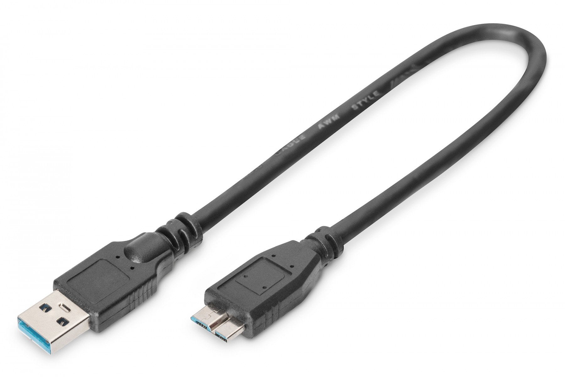Digitus AK-300117-003-S câble USB USB 3.2 Gen 1 (3.1 Gen 1) USB A Micro-USB B Noir