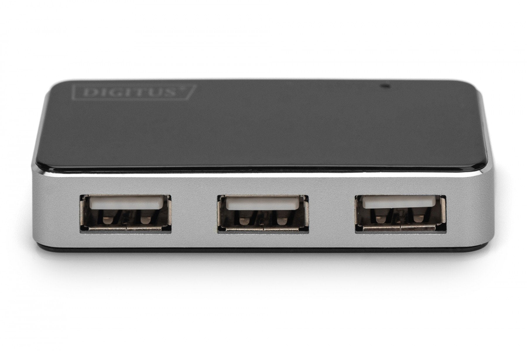 Digitus DA-70220 hub & concentrateur USB 2.0 Mini-B 480 Mbit/s Noir, Argent