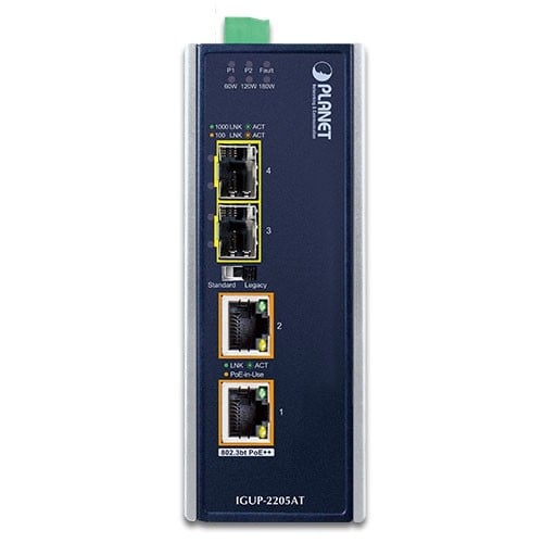 PLANET IGUP-2205AT convertisseur de support réseau 1000 Mbit/s Multimode, Monomode Bleu