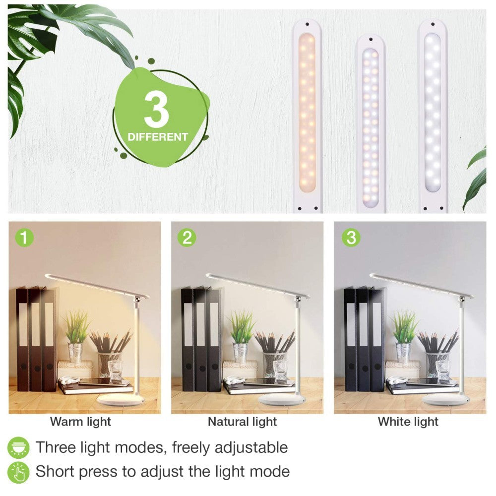 Techly I-LAMP-DSK9 Lampe de bureau LED avec batterie
