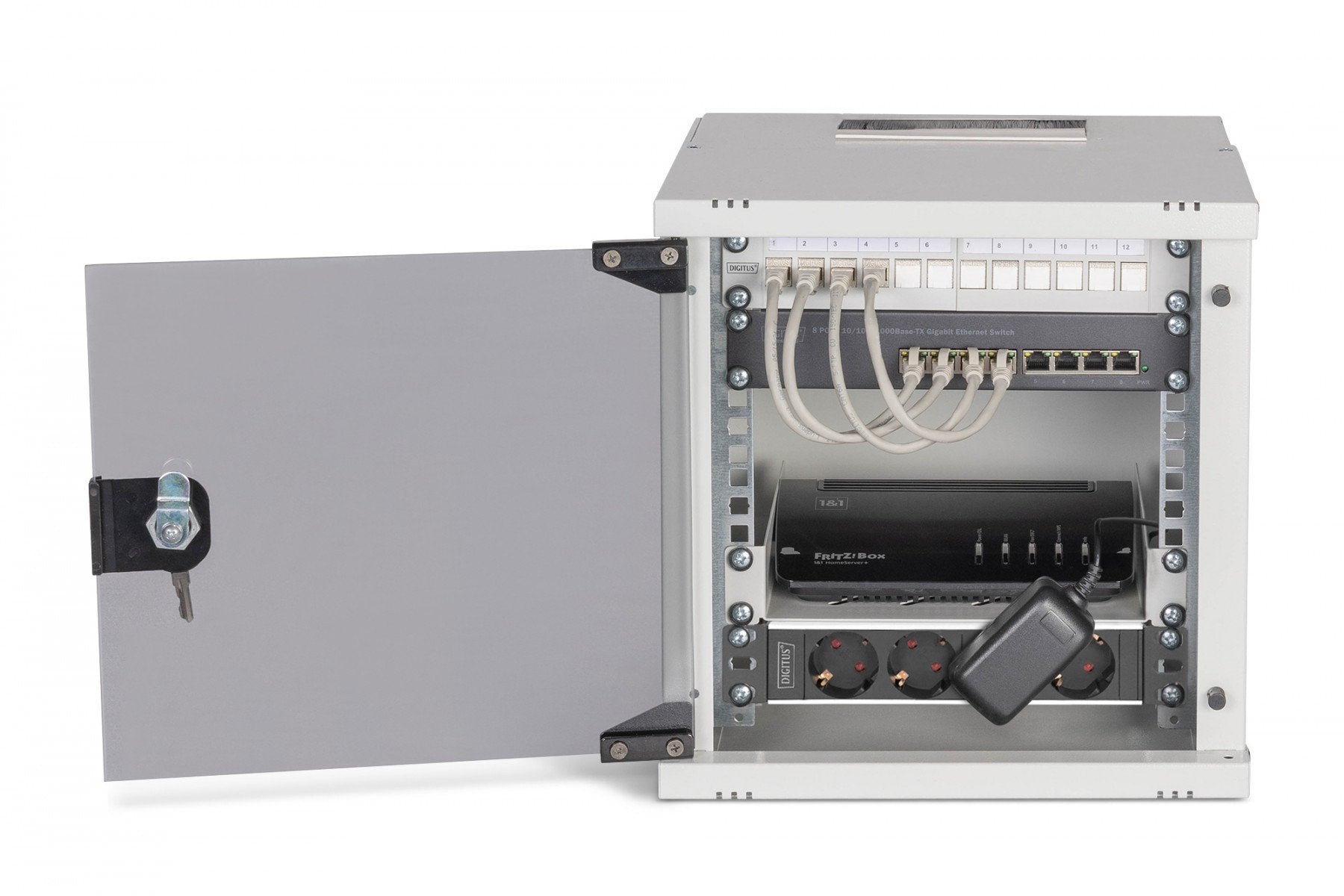 "Digitus DN-49100-SET Ensemble réseau SOHO Pro, 254 mm (10"") - 6U, 315 x 300 mm (l x p)"