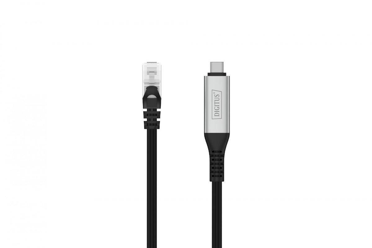 Câble adaptateur USB-C vers RJ45 Cat. 6A S/FTP, 1 Gbit/s, USB 3.2 Gen1, LSZH, 2 m