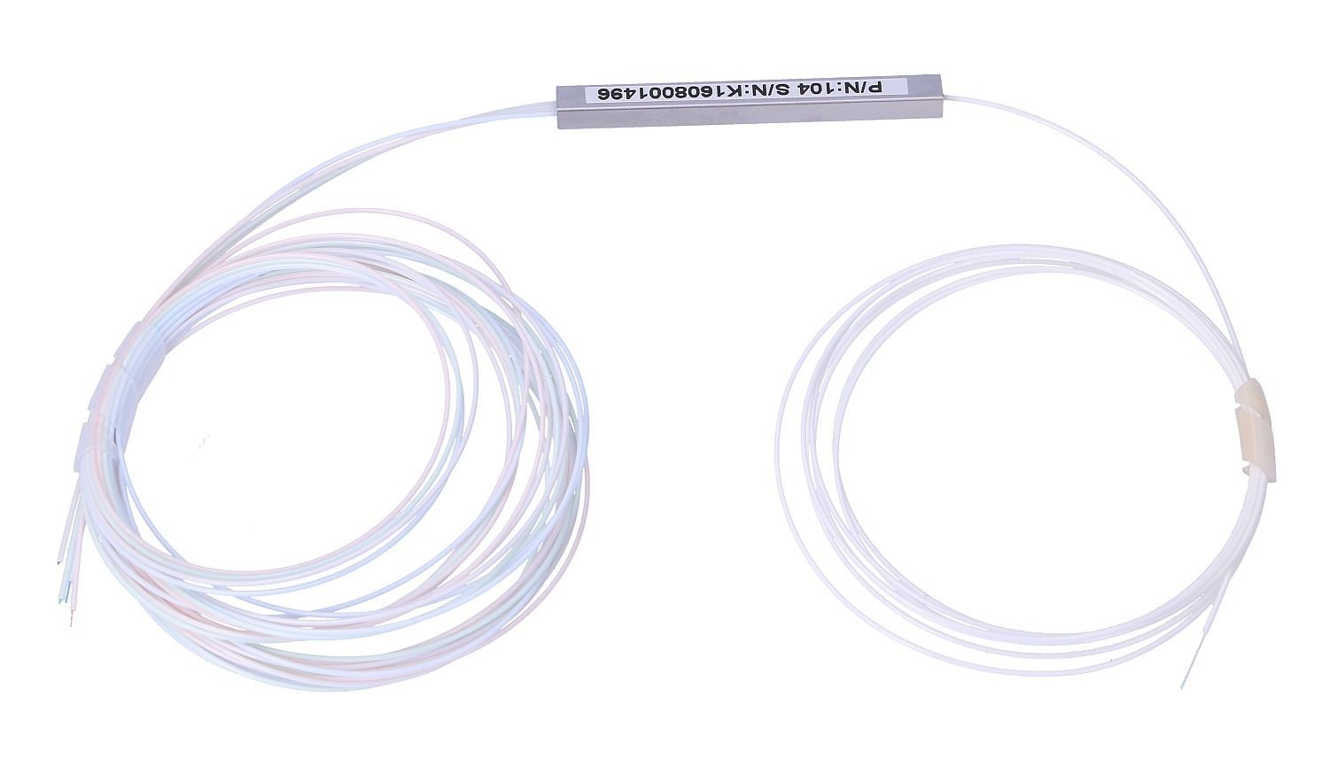 Extralink 1:4 PLC SPLITTER WITHOUT CONNECTOR 900UM 1.5M STEEL BOX Diviseur de câbles Blanc