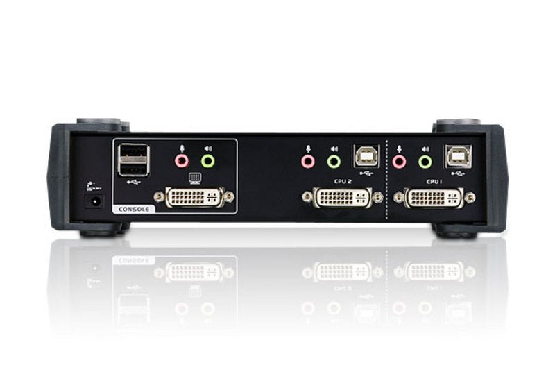Aten CS1762A KVM DVI / USB + Audio - 2 ports avec cables