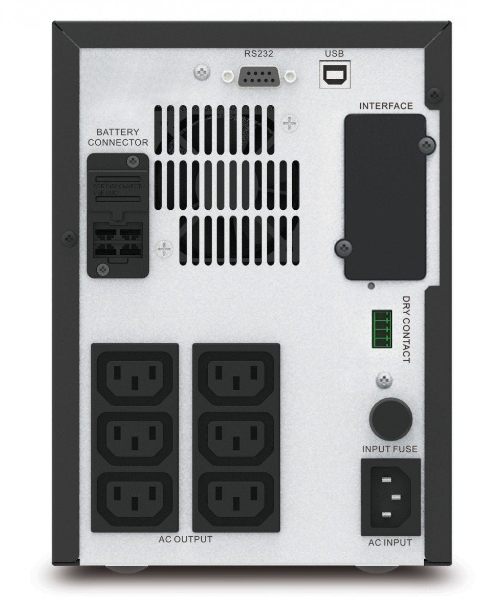 APC Easy UPS SMV SMV750CAI UPS AC 220/230/240V 525Watt 750VA 7Ah USB RS-232 output connectors 6