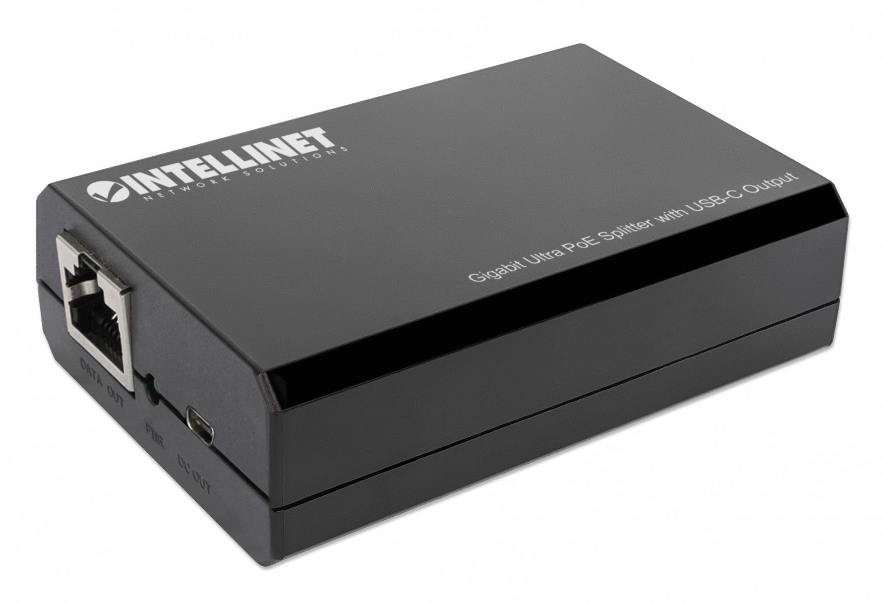 Intellinet 561693 séparateur voix-données Connexion Ethernet, supportant l'alimentation via ce port (PoE) Noir