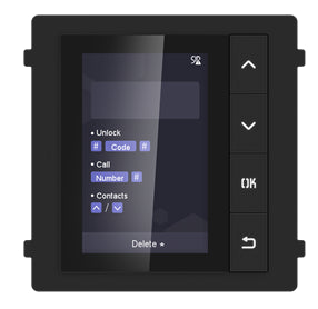 Hikvision DS-KD-DIS Station de porte modulaire professionnelle série KD8