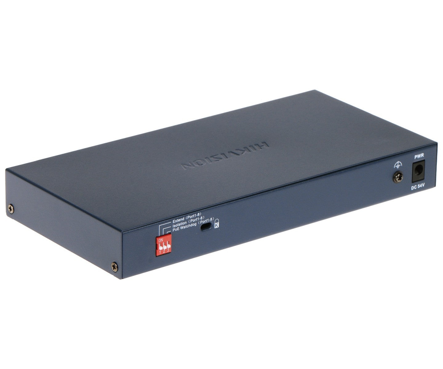 Hikvision DS-3E0310HP-E(C) commutateur réseau Non-géré Fast Ethernet (10/100) Connexion Ethernet, supportant l'alimentation via ce port (PoE) Bleu