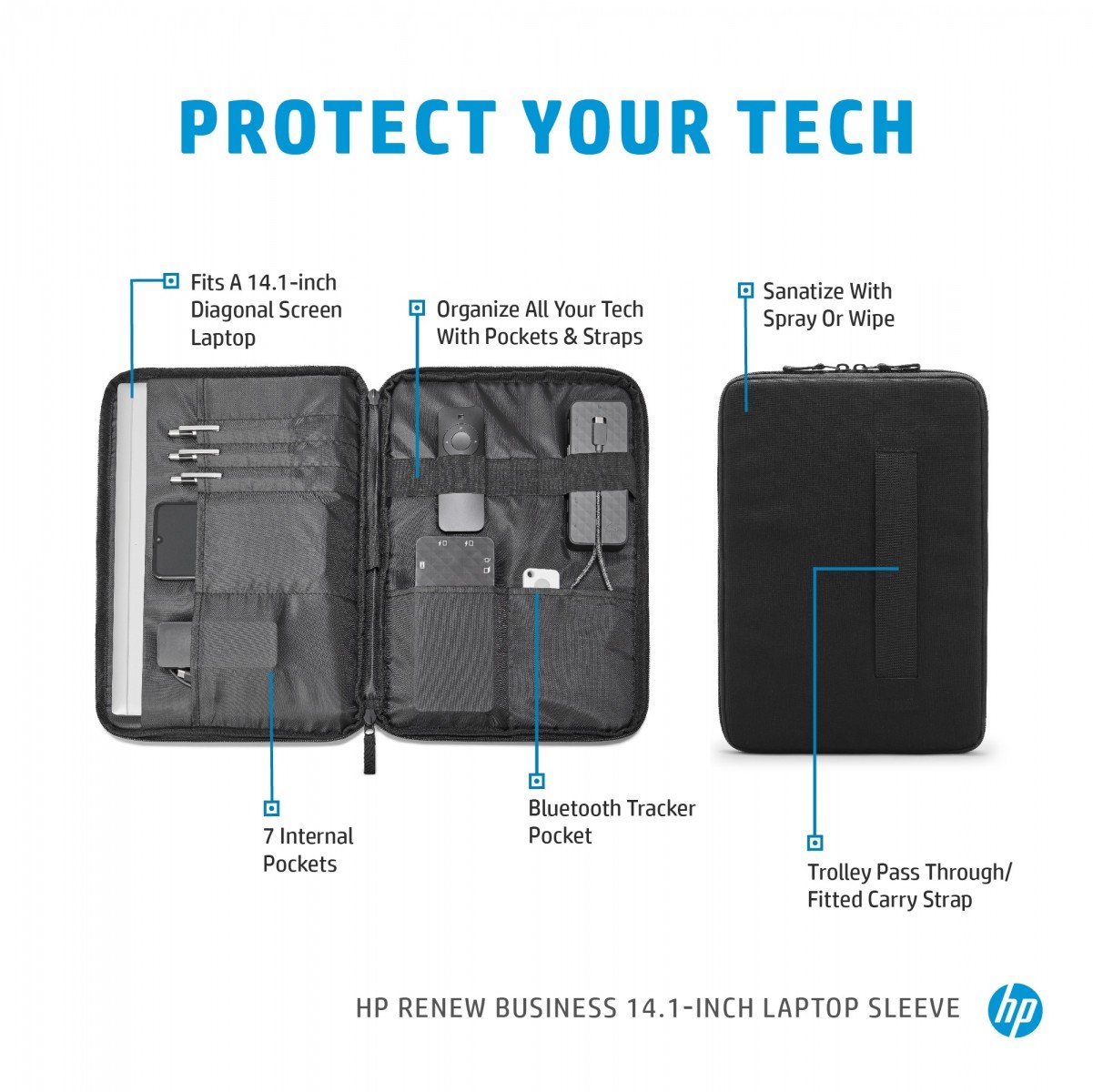 HP Renew Business 14.1pcs Laptop Sleeve