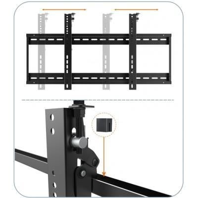 "Techly ICA-PLB 046F Support mural pour TV 45-70"" LED/LCD 70kg pour mur vidéo"