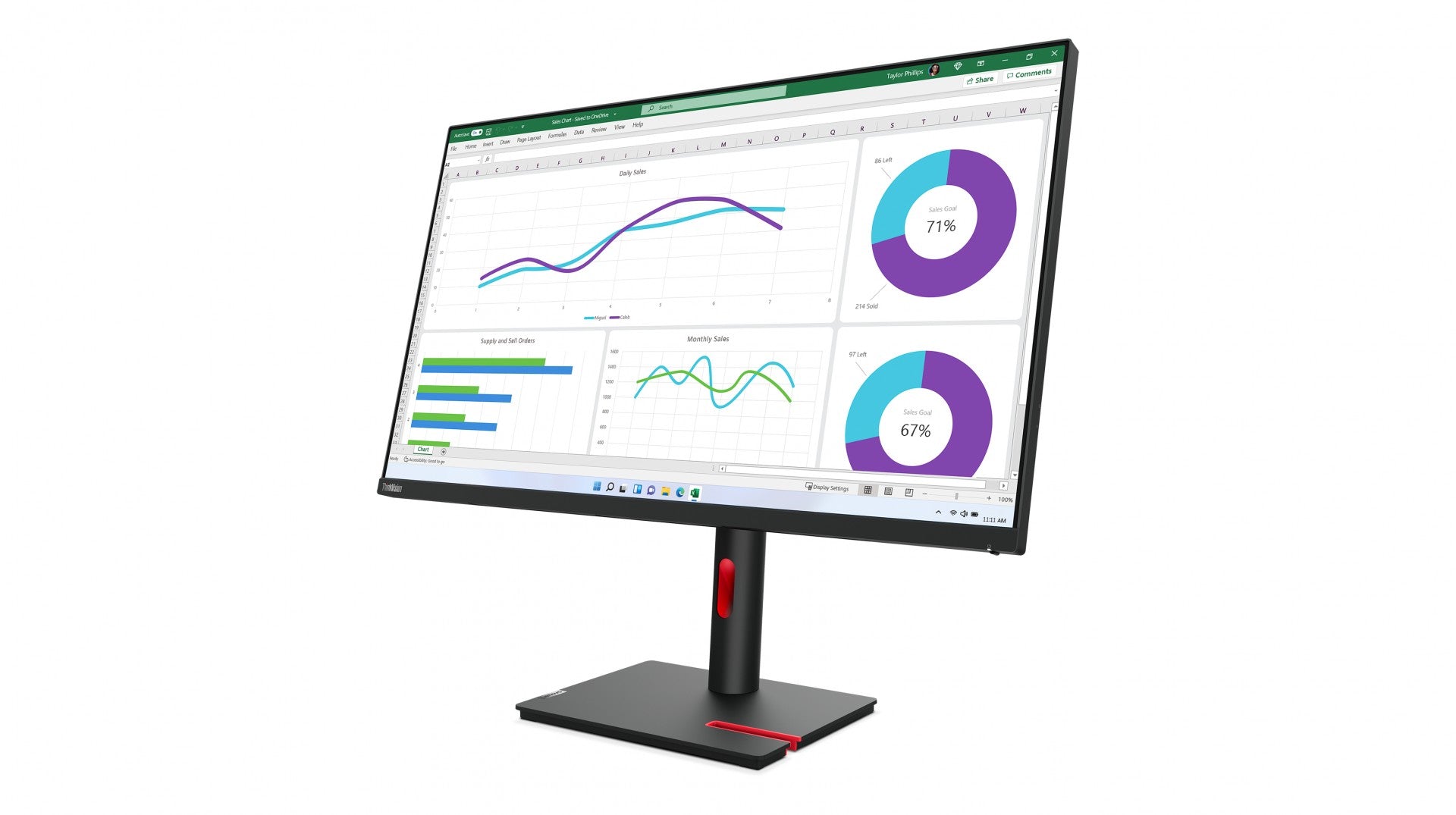 LENOVO ThinkVision T32h-30 31.5p 2560x1440 Monitor 16:9 60Hz HDMI DP