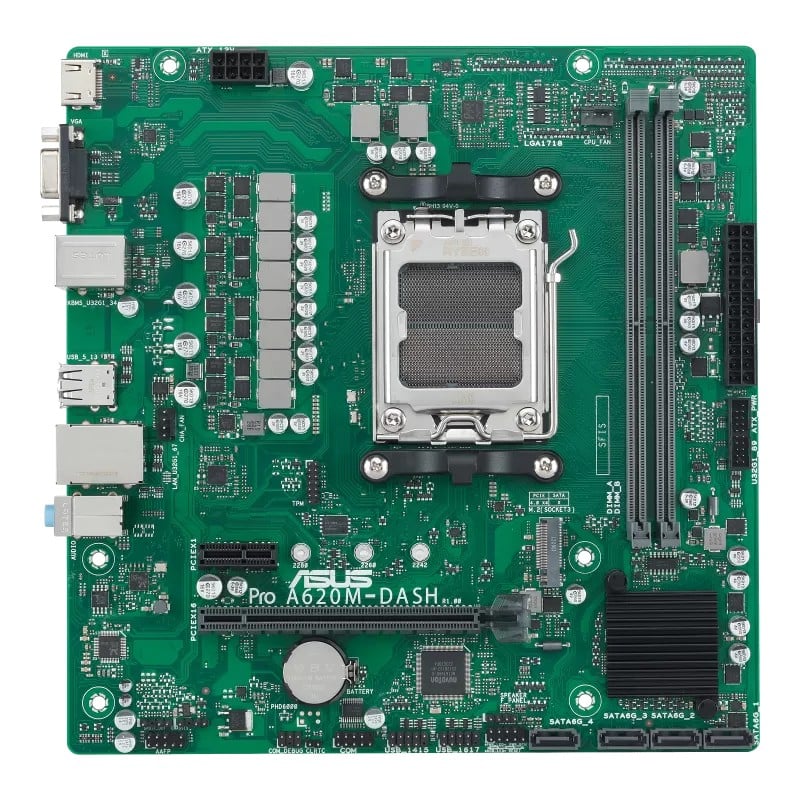 ASUS PRO A620M-DASH-CSM AM5 2DDR4 microATX 4xSATA MB 1xHDMI 1xD-Sub 1xM.2